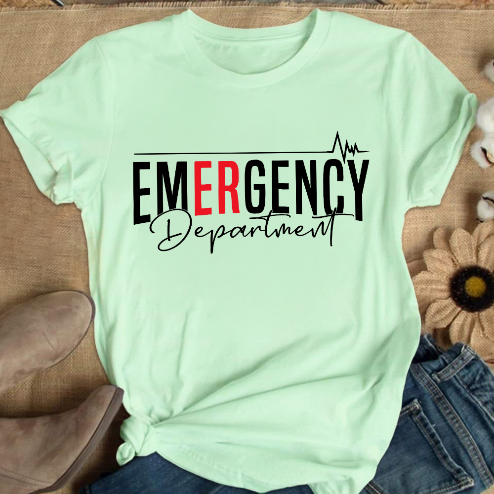 Emergency Department Cotton Nurse T-shirt