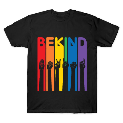 Be Kind Sign Language Cotton Doctor T-shirt