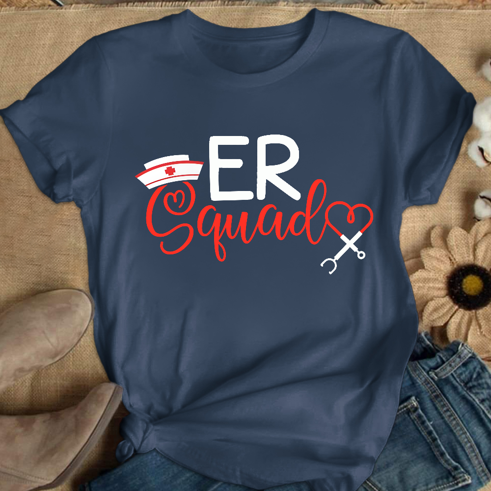 Er Nurse Squad Cotton Nurse T-shirt