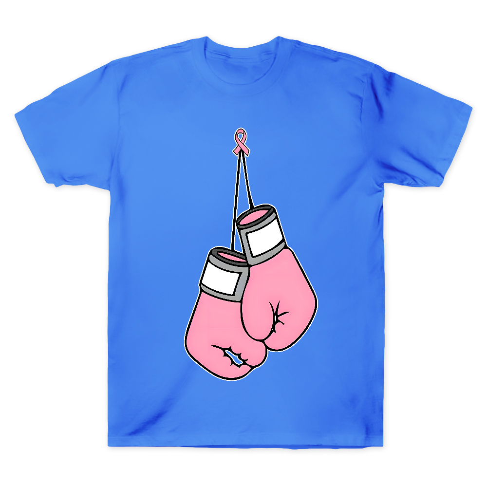 Pink Boxing Gloves Breast Cancer Fight Cotton Doctor T-shirt