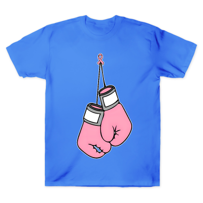 Pink Boxing Gloves Breast Cancer Fight Cotton Doctor T-shirt