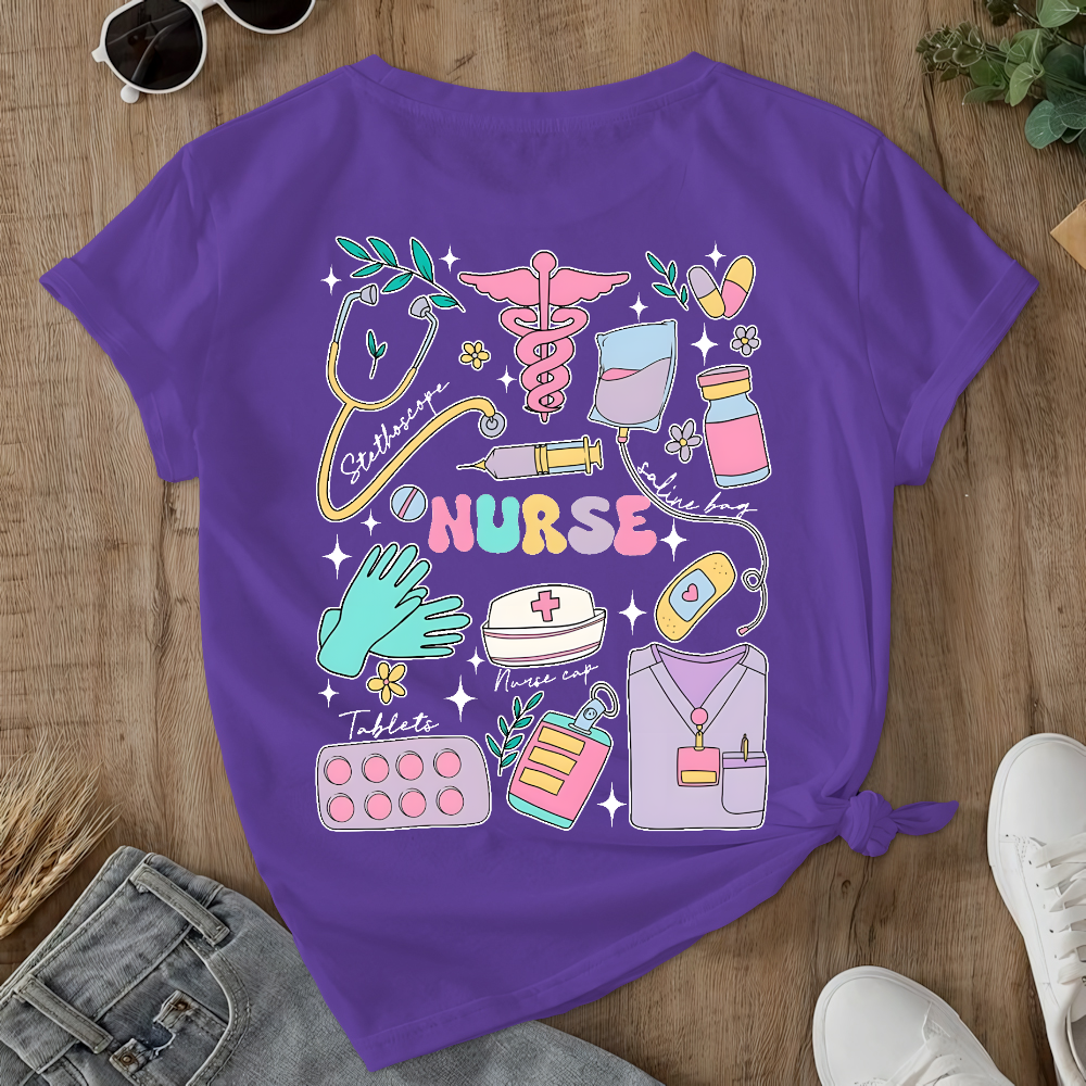 Can’t Talk Right Now Doing Double-Sided Cotton Printed T-Shirt