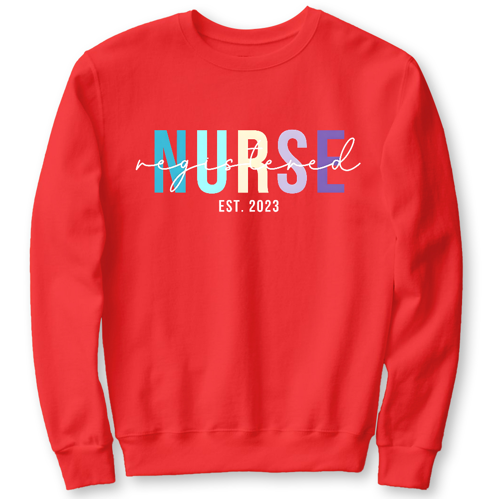 Registered Nurse Cotton Pullover Sweatshirt