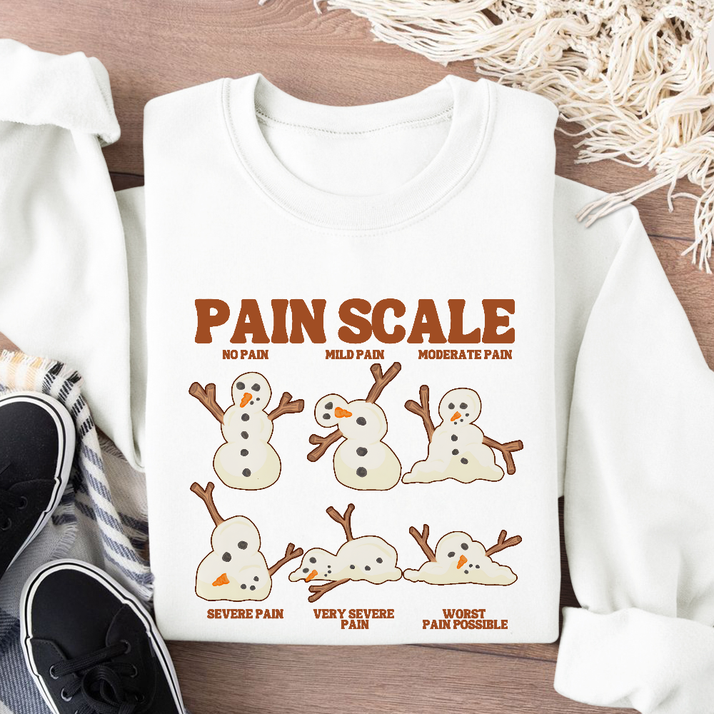 Healthcare Worker Pain Assessment Cotton Pullover Sweatshirt