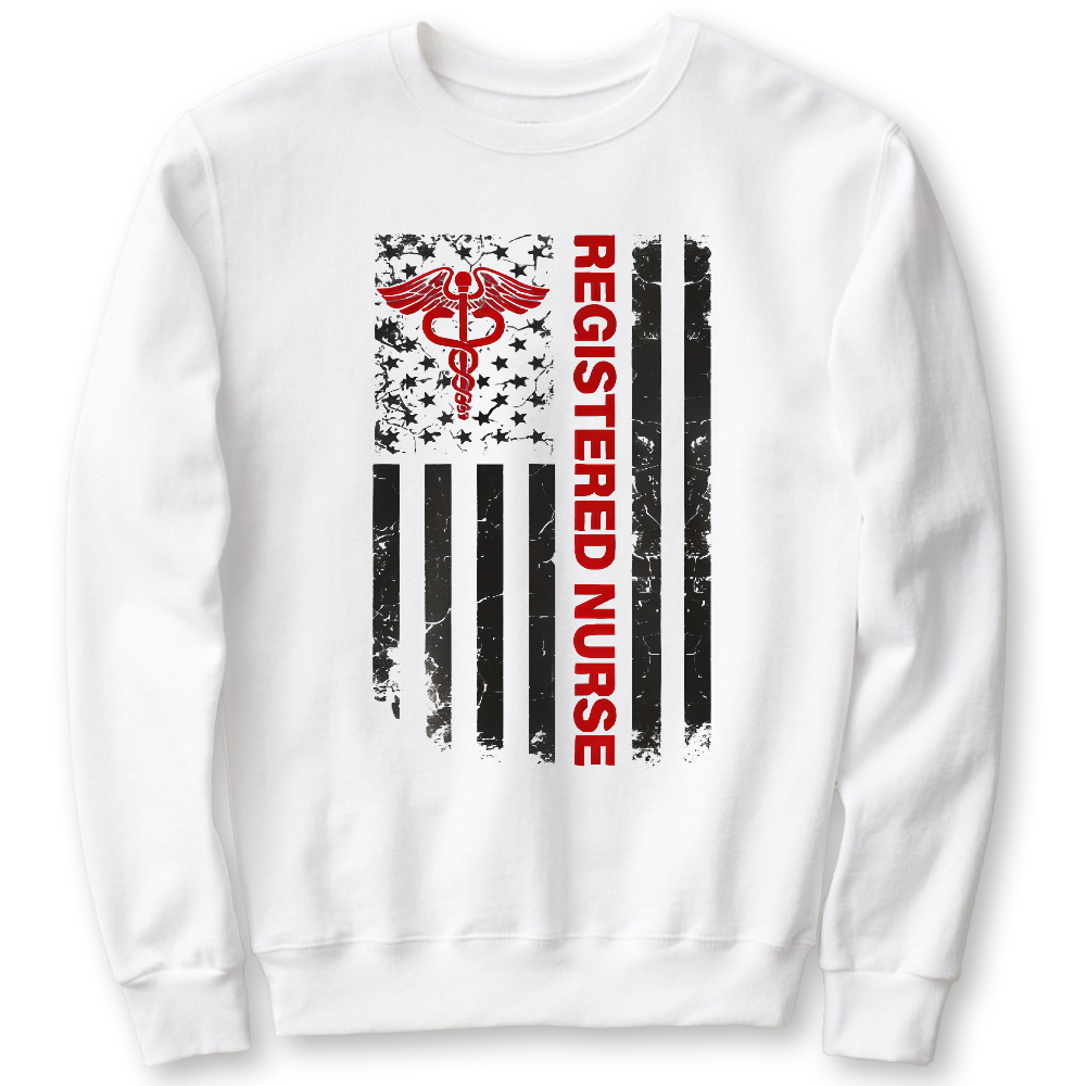 Registered Nurse Cotton Pullover Sweatshirt