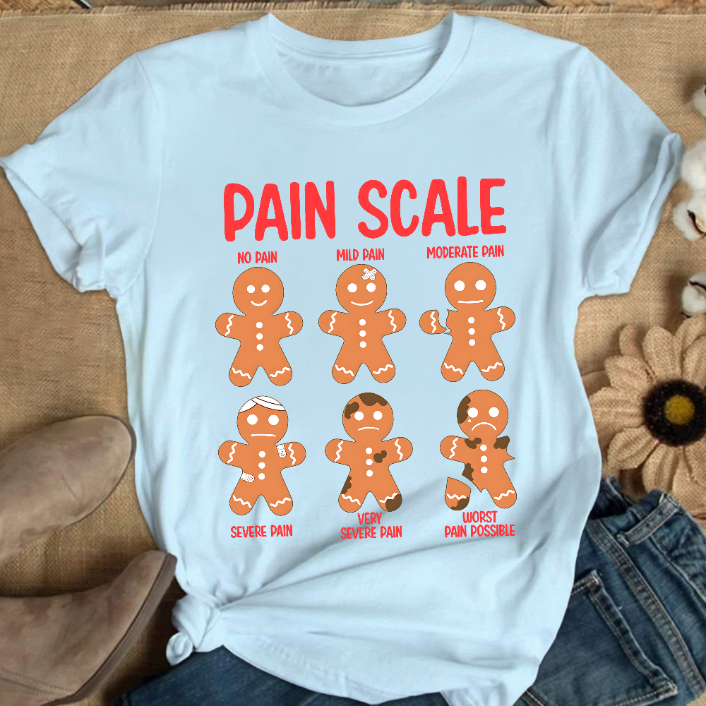 Pain Scale Cotton Nurse T-shirt