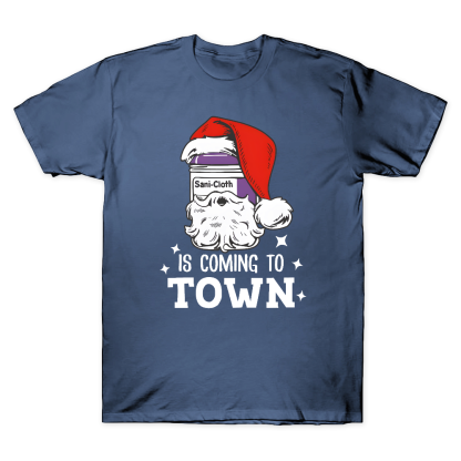 Funny Santa Nurse Medical Assistant Christmas Cotton Doctor T-shirt