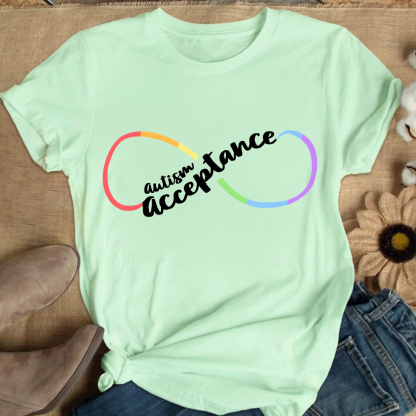 Autism Acceptance Special Education Cotton Nurse T-shirt