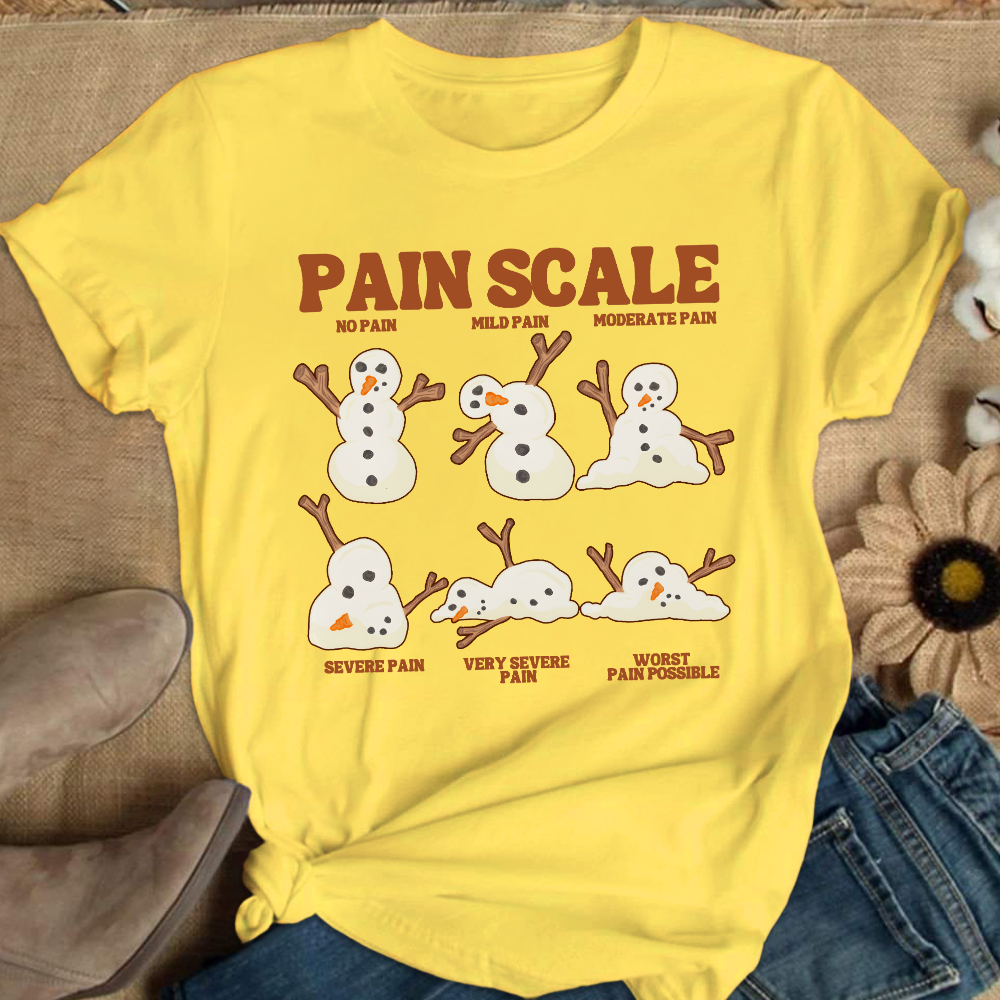 Healthcare Worker Pain Assessment Cotton Nurse T-shirt