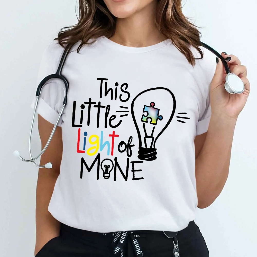 This Little Light Of Mine Autism Cotton Nurse T-shirt