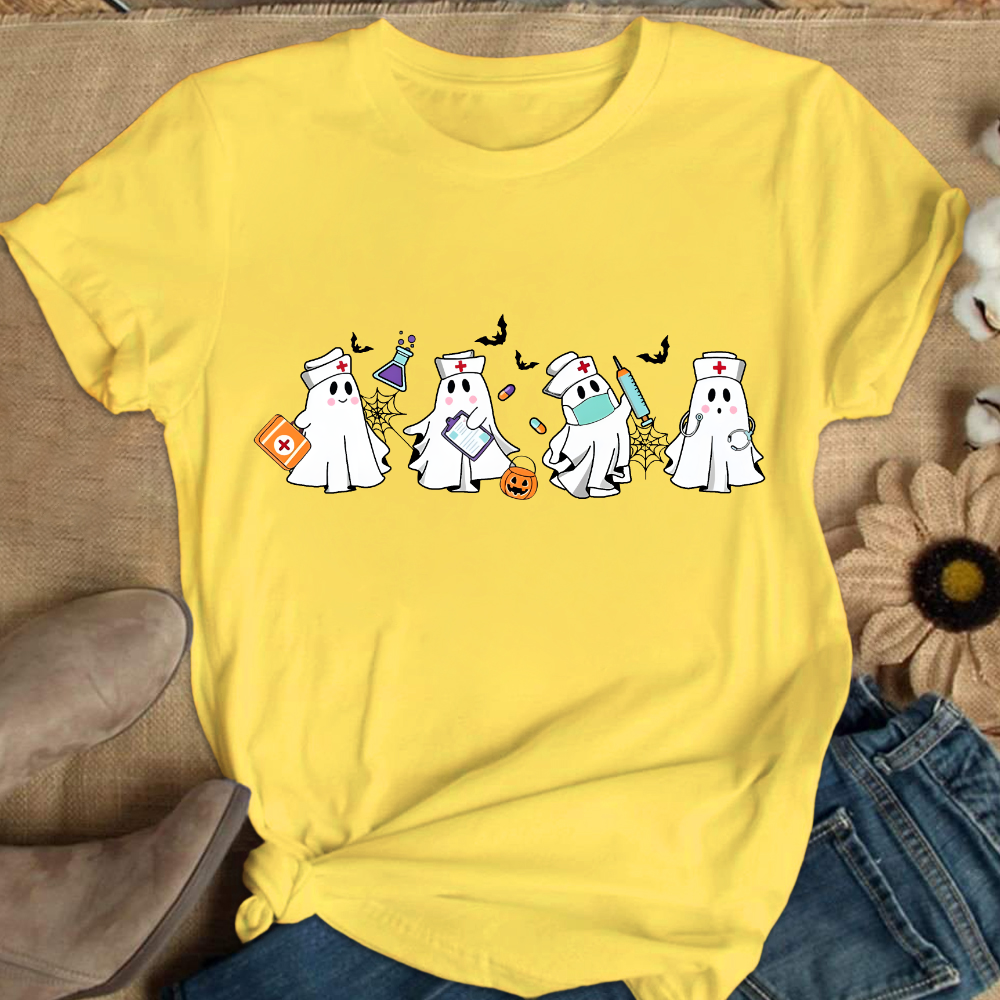 Ghost Nurse Cotton Nurse T-shirt