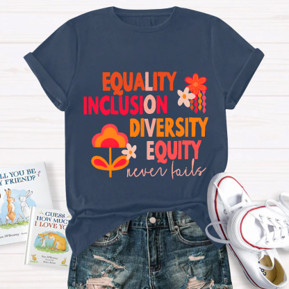 Equality Inclusion Diversity Equity Cotton Nurse T-shirt