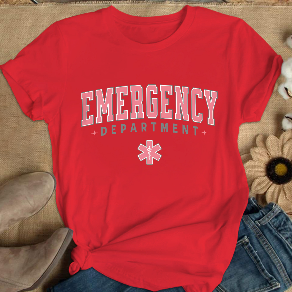 ER Nurse Crewneck Cotton Nurse T-shirt