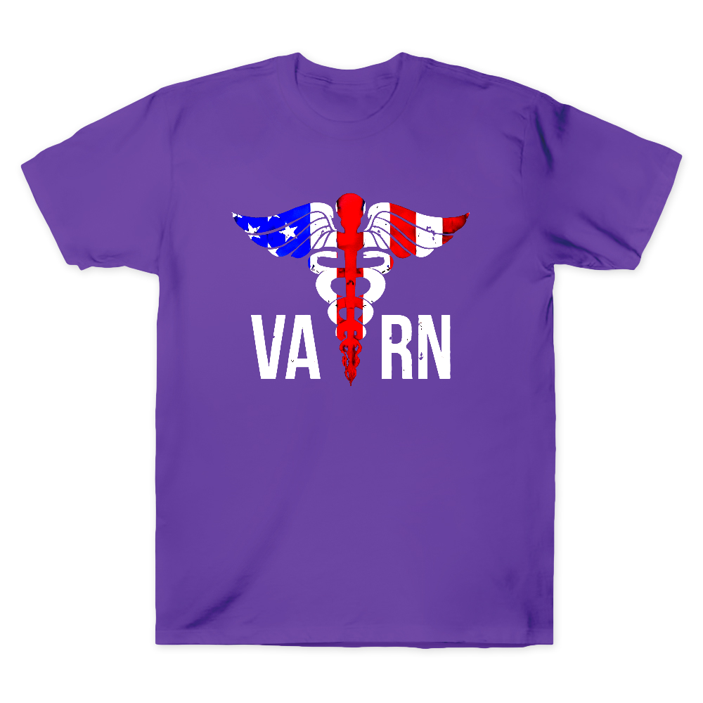 VA RN Nurse Symbol Flag Cotton Doctor T-shirt