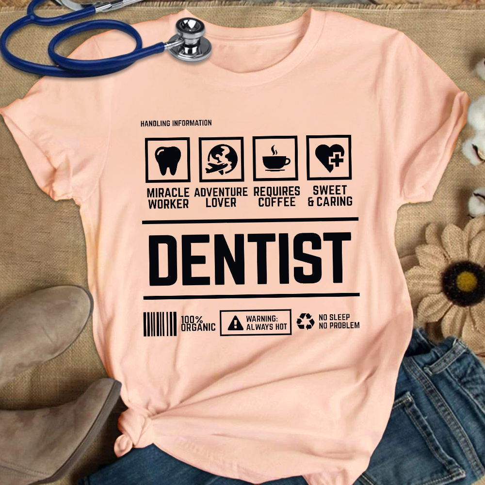 Dentist's Notes Cotton Nurse T-shirt