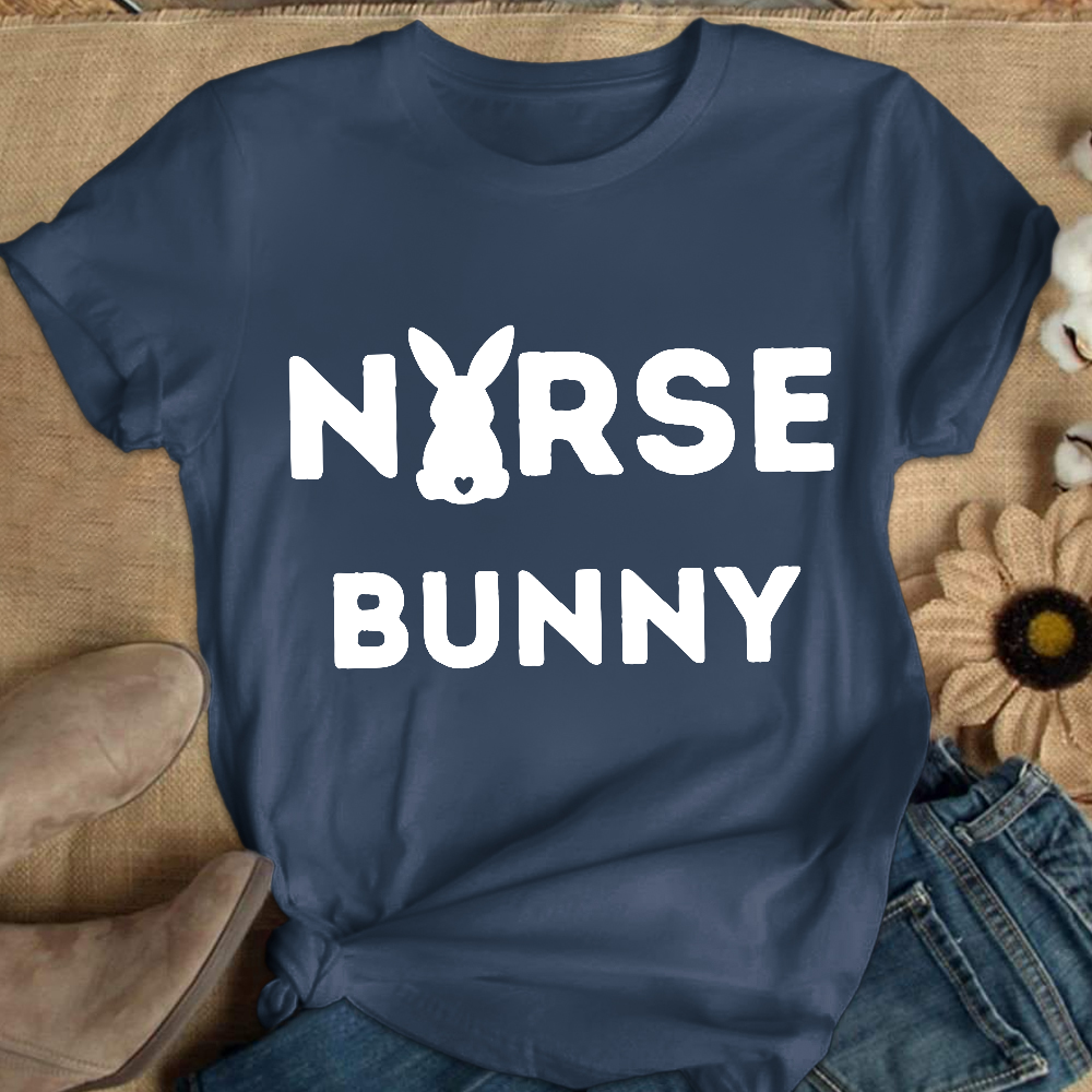 Nurse Bunny Cotton Nurse T-shirt