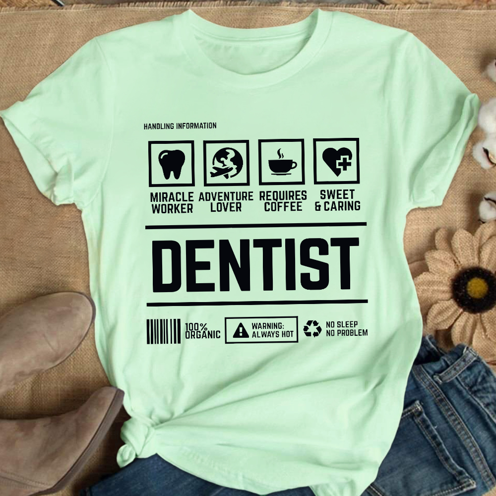 Dentist's Notes Cotton Nurse T-shirt