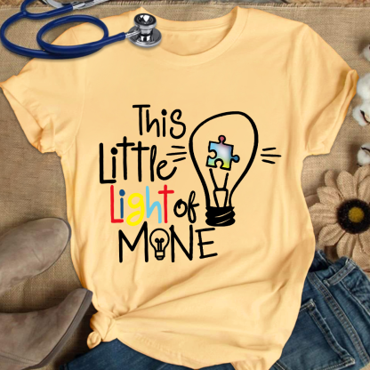 This Little Light Of Mine Autism Cotton Nurse T-shirt