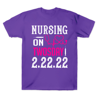 Nursing School On TwosDay Cotton Doctor T-shirt