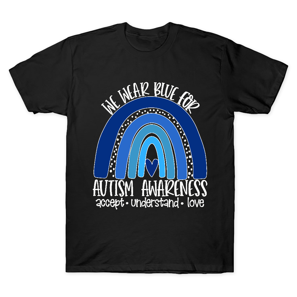 We Wear Blue For Autism Awareness Cotton Doctor T-shirt