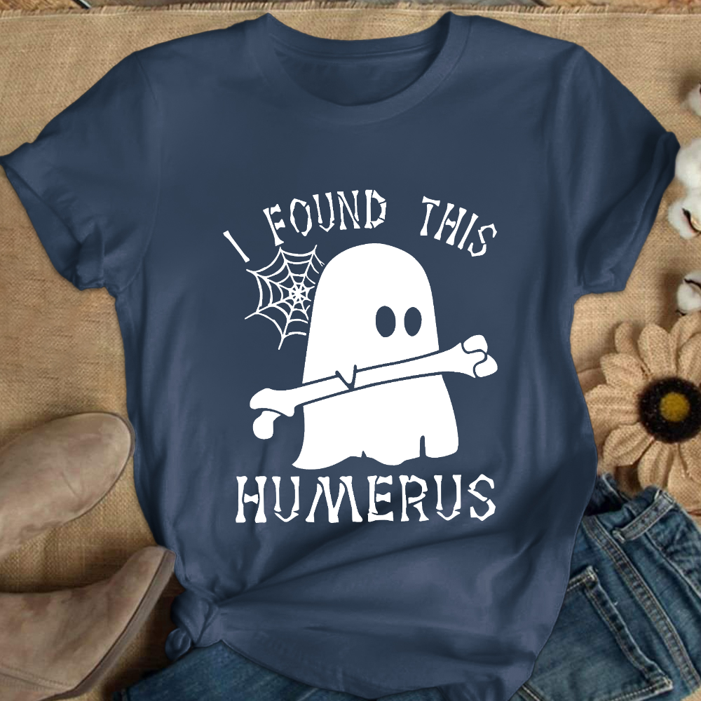 I Found This Humerus Cotton Nurse T-shirt
