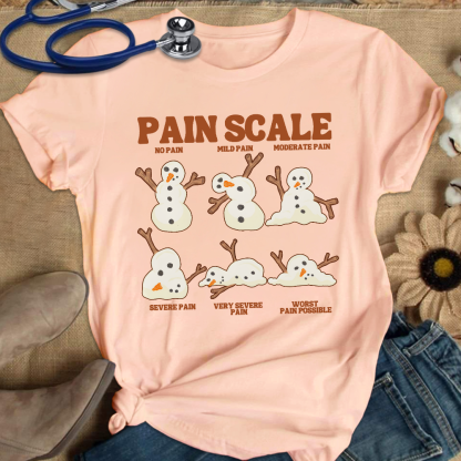 Healthcare Worker Pain Assessment Cotton Nurse T-shirt