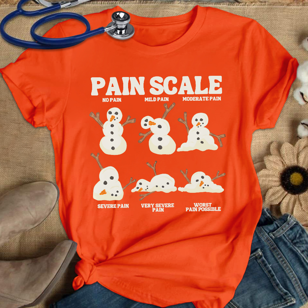 Healthcare Worker Pain Assessment Cotton Nurse T-shirt