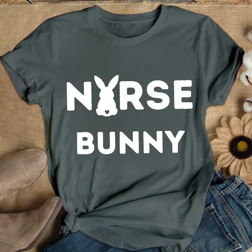 Nurse Bunny Cotton Nurse T-shirt