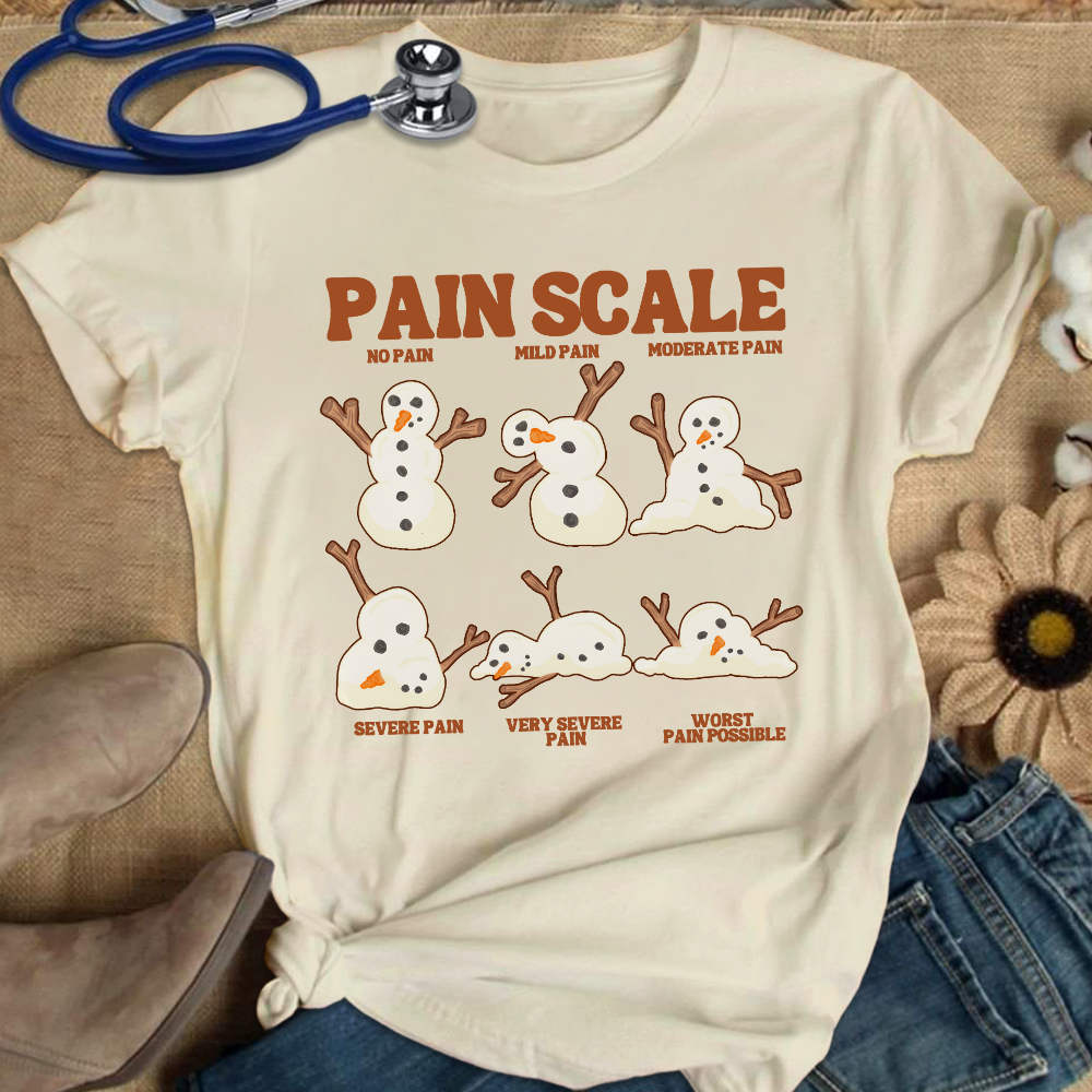 Healthcare Worker Pain Assessment Cotton Nurse T-shirt