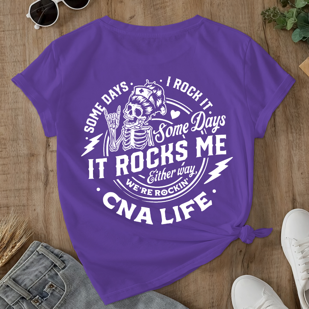 CNA Life Double-Sided Cotton Printed T-Shirt
