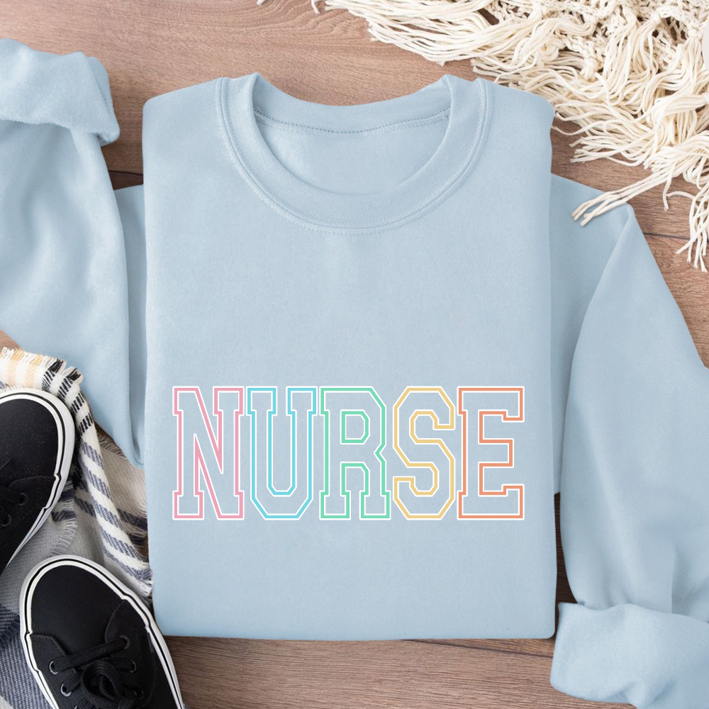 Custom Nurse Cotton Pullover Sweatshirt