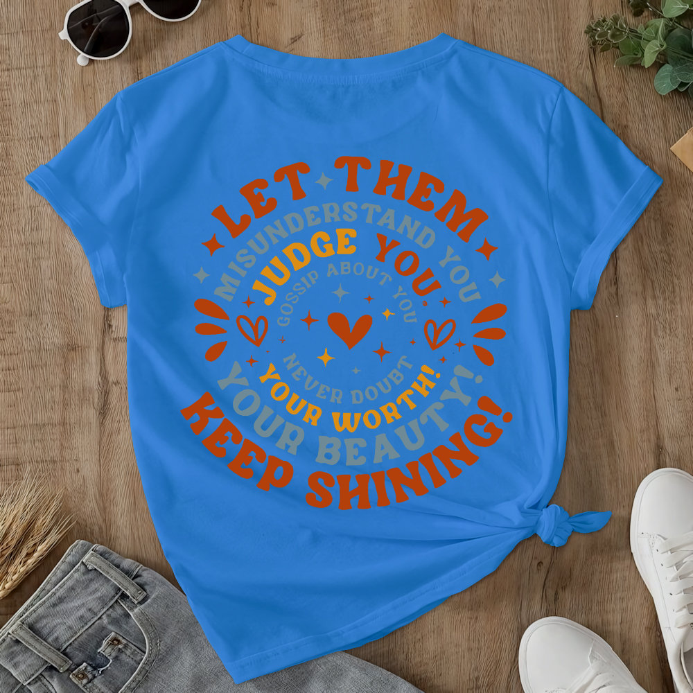 Suicide Prevention Awareness Let Them Mental Health Double-Sided Cotton Printed T-Shirt