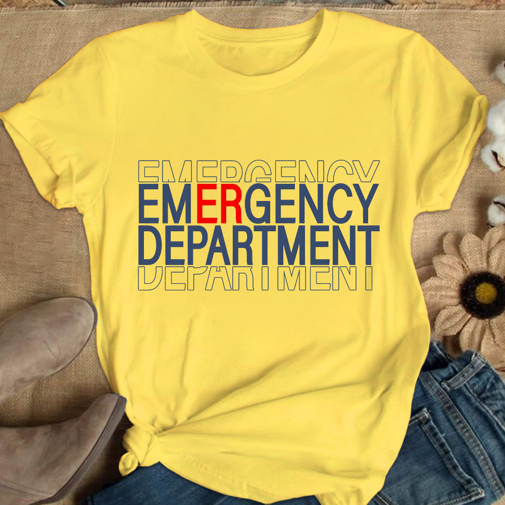 Emergency Department Cotton Nurse T-shirt