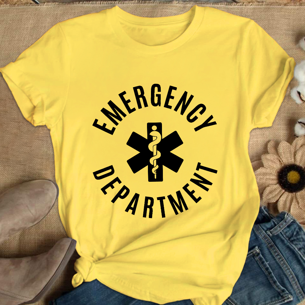 Emergency Department Cotton Nurse T-shirt