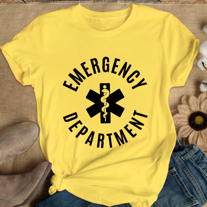 Emergency Department Cotton Nurse T-shirt