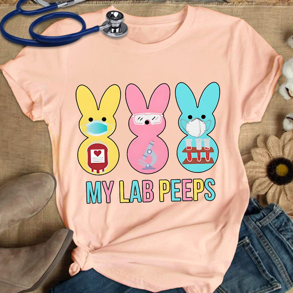 My Lab Peeps Cotton Nurse T-shirt