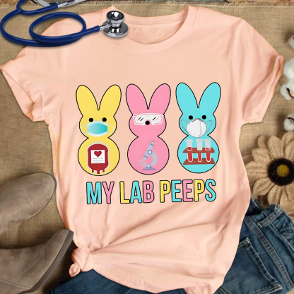 My Lab Peeps Cotton Nurse T-shirt