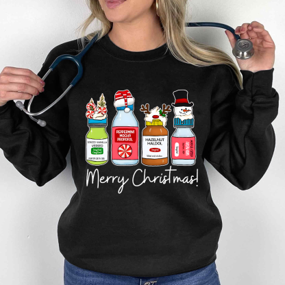 Christmas Pharmacy Cotton Pullover Sweatshirt