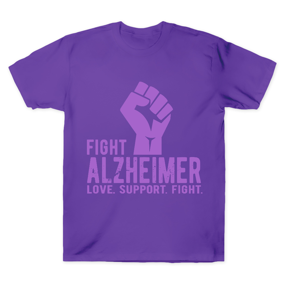 Fight Alzheimer Support Alzheimer Awareness Cotton Doctor T-shirt