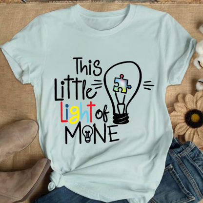This Little Light Of Mine Autism Cotton Nurse T-shirt
