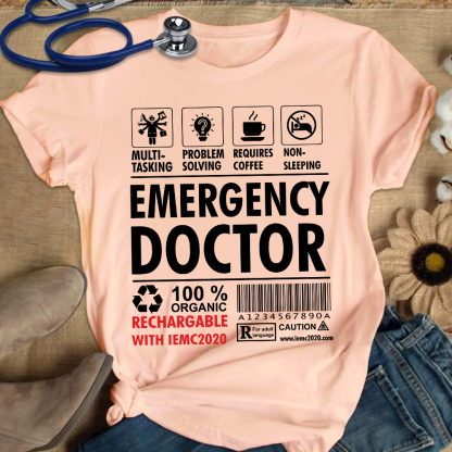 Emergency Doctor's Manual Cotton Nurse T-shirt
