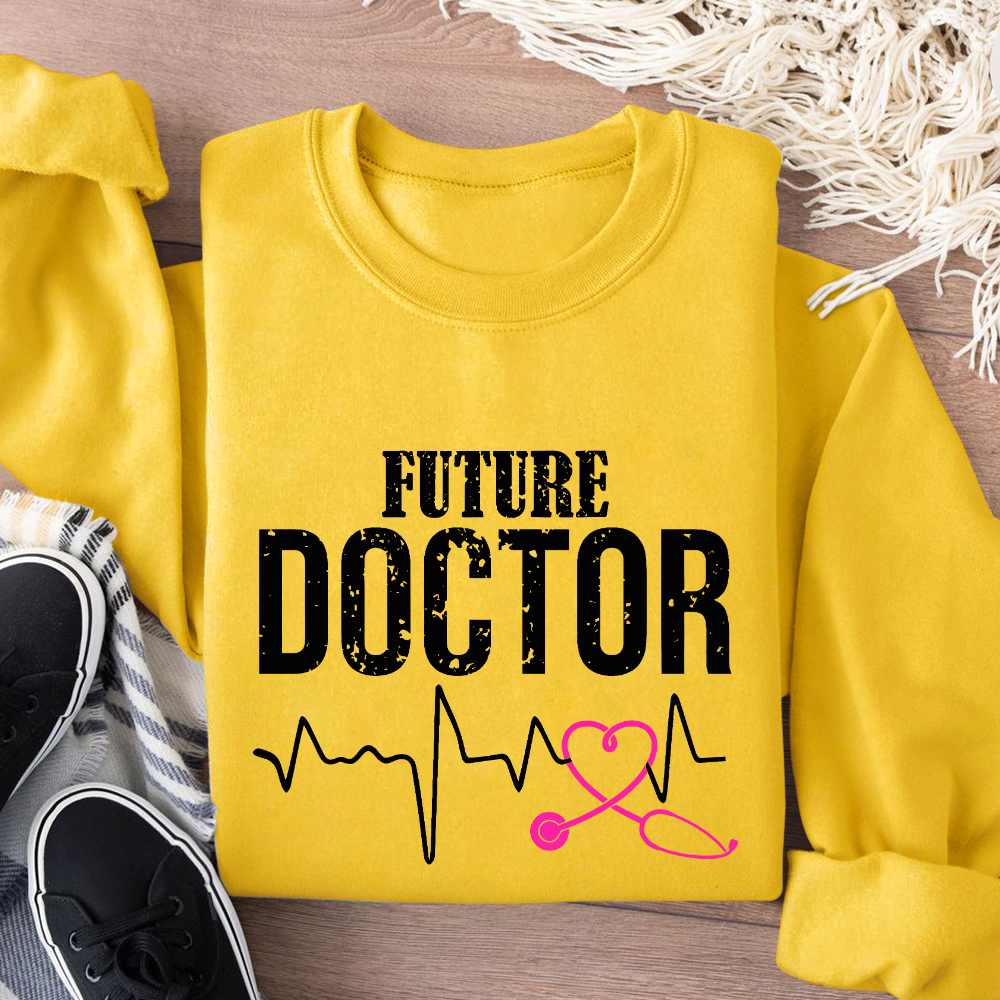 Future Doctor Cotton Pullover Sweatshirt