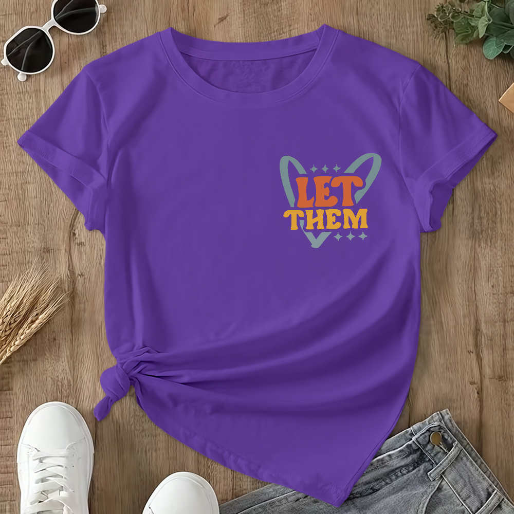 Suicide Prevention Awareness Let Them Mental Health Double-Sided Cotton Printed T-Shirt