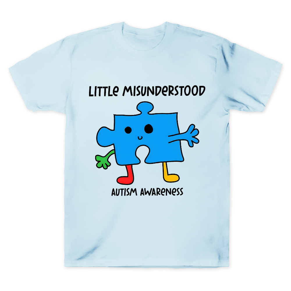 Little Misunderstood Puzzle Autism Awareness Cotton Doctor T-shirt