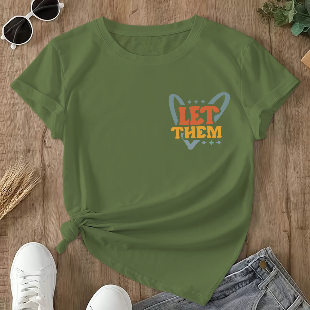 Suicide Prevention Awareness Let Them Mental Health Double-Sided Cotton Printed T-Shirt
