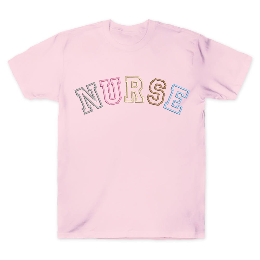 Embroidered Nurse Cotton Doctor T-shirt