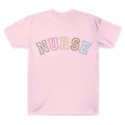 Embroidered Nurse Cotton Doctor T-shirt