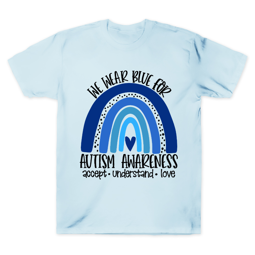 We Wear Blue For Autism Awareness Cotton Doctor T-shirt