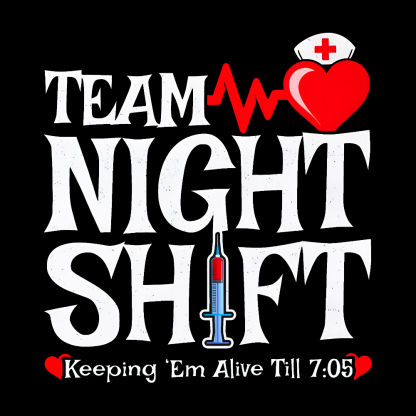 Team Night Shift Cotton Nurse T-shirt
