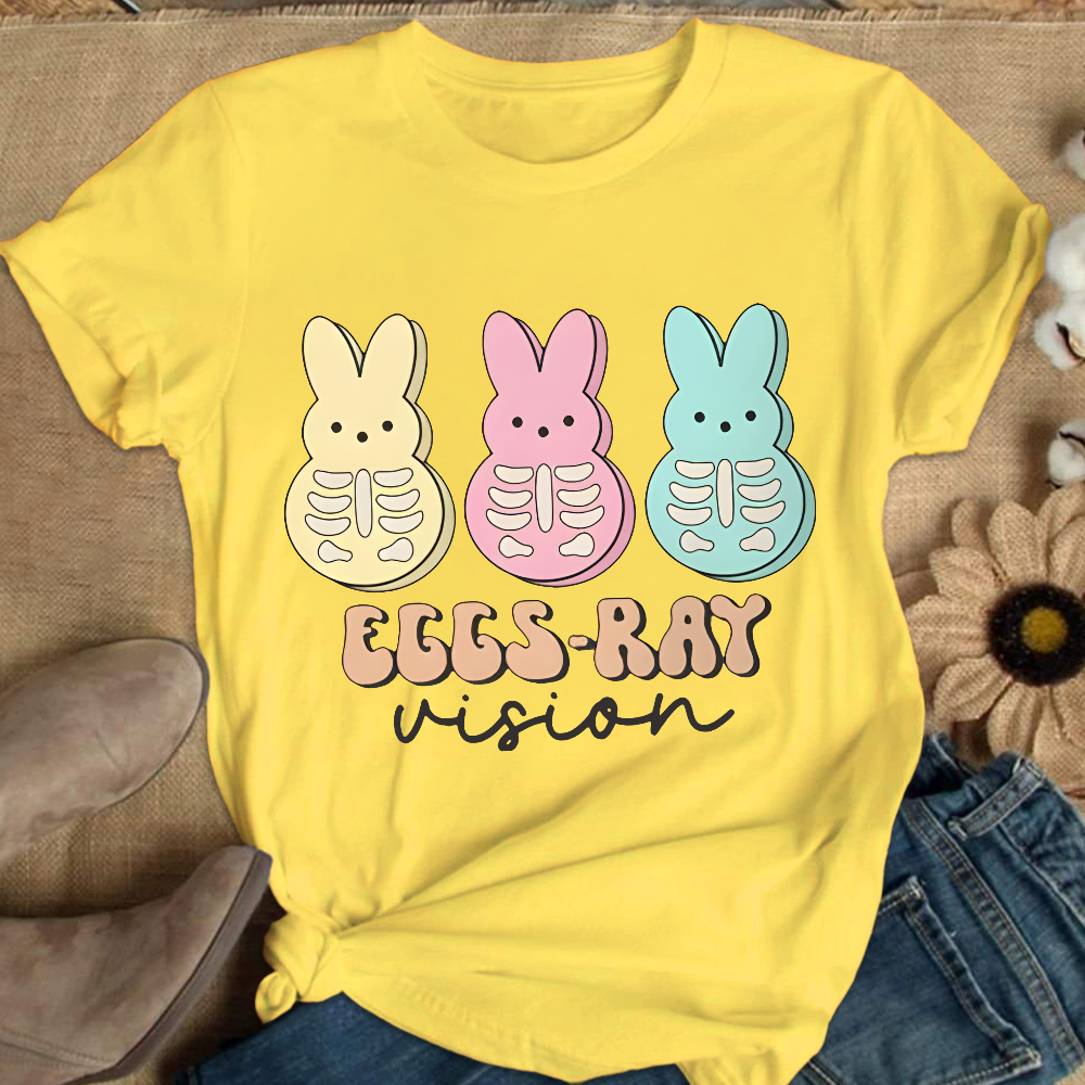 Eggs Ray Vision Radiology Cotton Nurse T-shirt